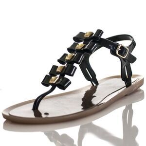 Kate Spade Bow Jelly Sandals Used Size